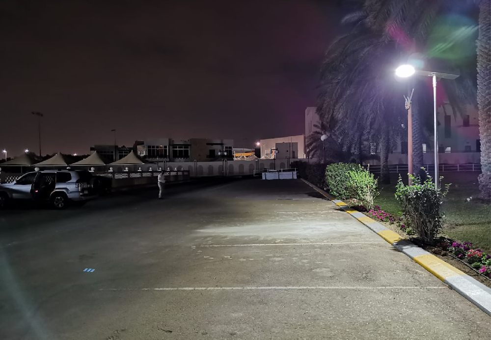 太陽能除塵除雪路燈案例